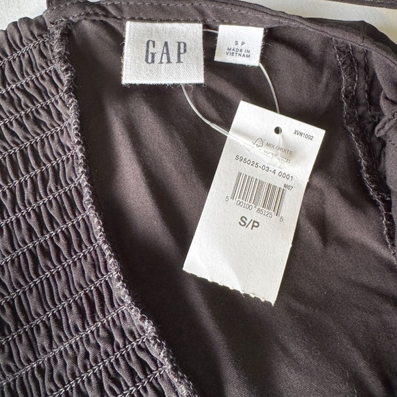 GAP New Sleeveless Fit & Flare Cami Dress Black Small Tie Straps Cocktail Summer - Picture 2 of 16